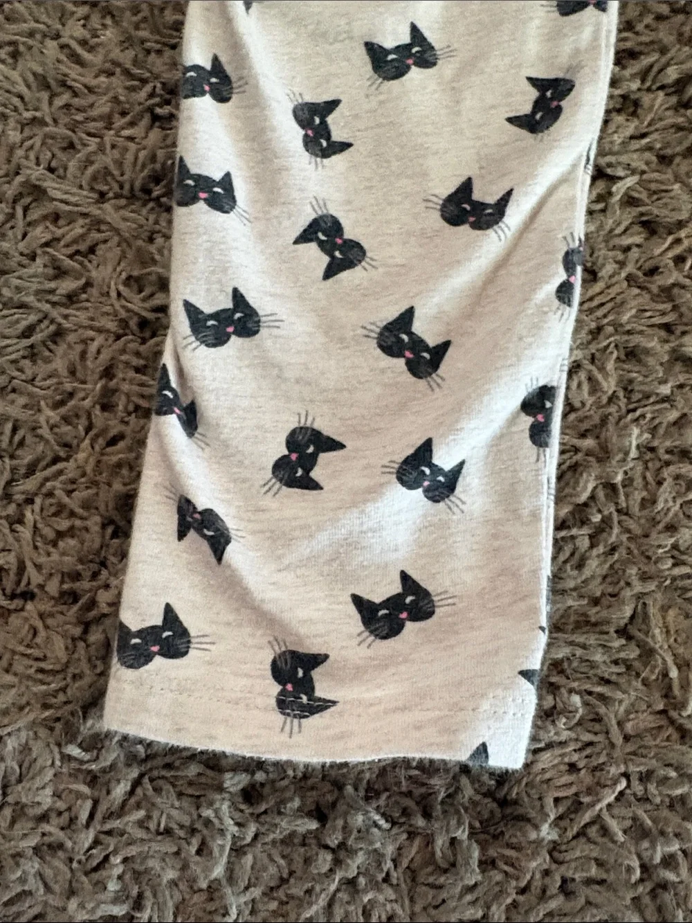GAP Pink Long-Sleeve Cat Sequin Pajama Set